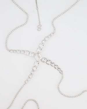 Swarovski X SKIMS Crystal Rhodium-Plated Body Chain RRP £900