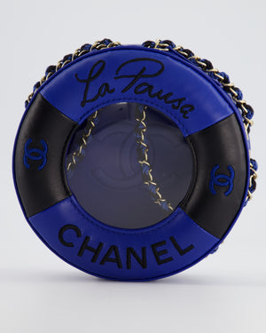 *RARE 
FIRE PRICE* Chanel La Pausa Coco Lifesaver Bag in Navy, Black with Champagne Gold Hardware