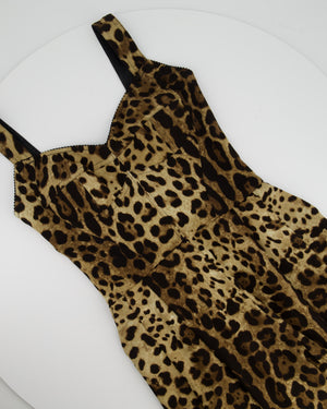 Dolce 
Gabbana Leopard Print Silk Jumpsuit Size IT 38 (UK 6)