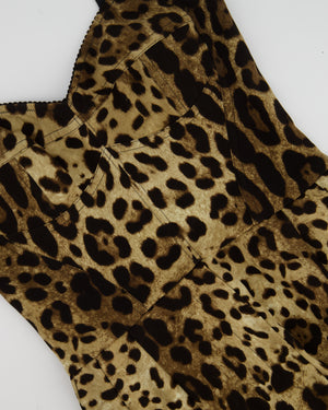 Dolce 
Gabbana Leopard Print Silk Jumpsuit Size IT 38 (UK 6)