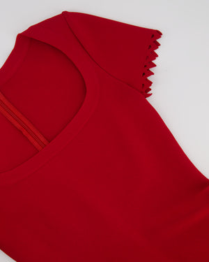 Alaïa Red Sleeveless Skater Dress Size FR 36 (UK 8)