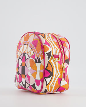 Emilio Pucci Pink, Orange White Leather Crossbody Bag