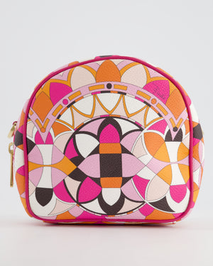 Emilio Pucci Pink, Orange White Leather Crossbody Bag