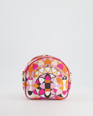 Emilio Pucci Pink, Orange White Leather Crossbody Bag