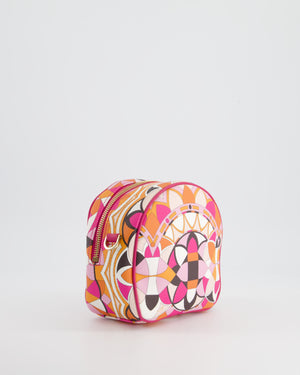 Emilio Pucci Pink, Orange White Leather Crossbody Bag