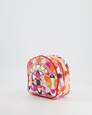 Emilio Pucci Pink, Orange White Leather Crossbody Bag