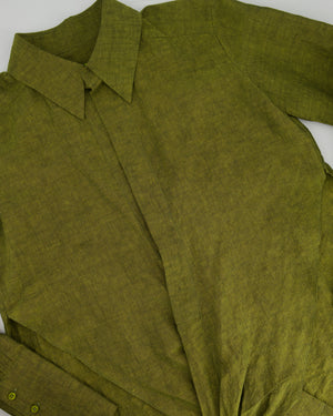 Gauge81 Green Long Sleeve Wrap Shirt Size 34 (UK 6)