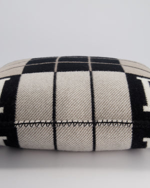 Hermès Avalon III Small Pillow in Écru, Gris Foncé RRP £650