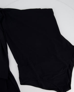 Araks Black One-Shoulder Swimsuit FR 40 (UK 12)