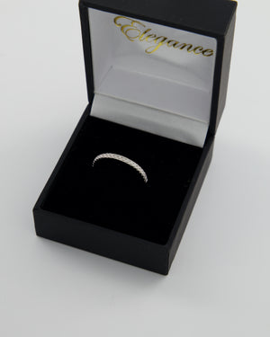 Custom 18K White Gold Diamond Band Ring Size 50mm RRP £1,100