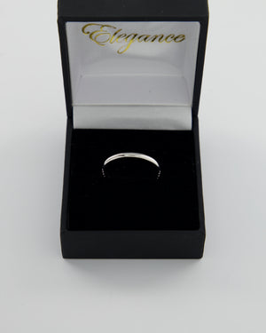 Custom 18K White Gold Diamond Band Ring Size 50mm RRP £1,100