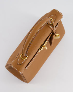 *HOLY GRAIL* Hermès Kelly Bag 25cm Retourne in Gold Togo Leather with Gold Hardware