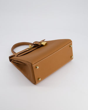 *HOLY GRAIL* Hermès Kelly Bag 25cm Retourne in Gold Togo Leather with Gold Hardware