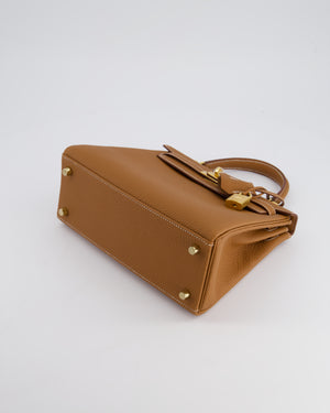 *HOLY GRAIL* Hermès Kelly Bag 25cm Retourne in Gold Togo Leather with Gold Hardware