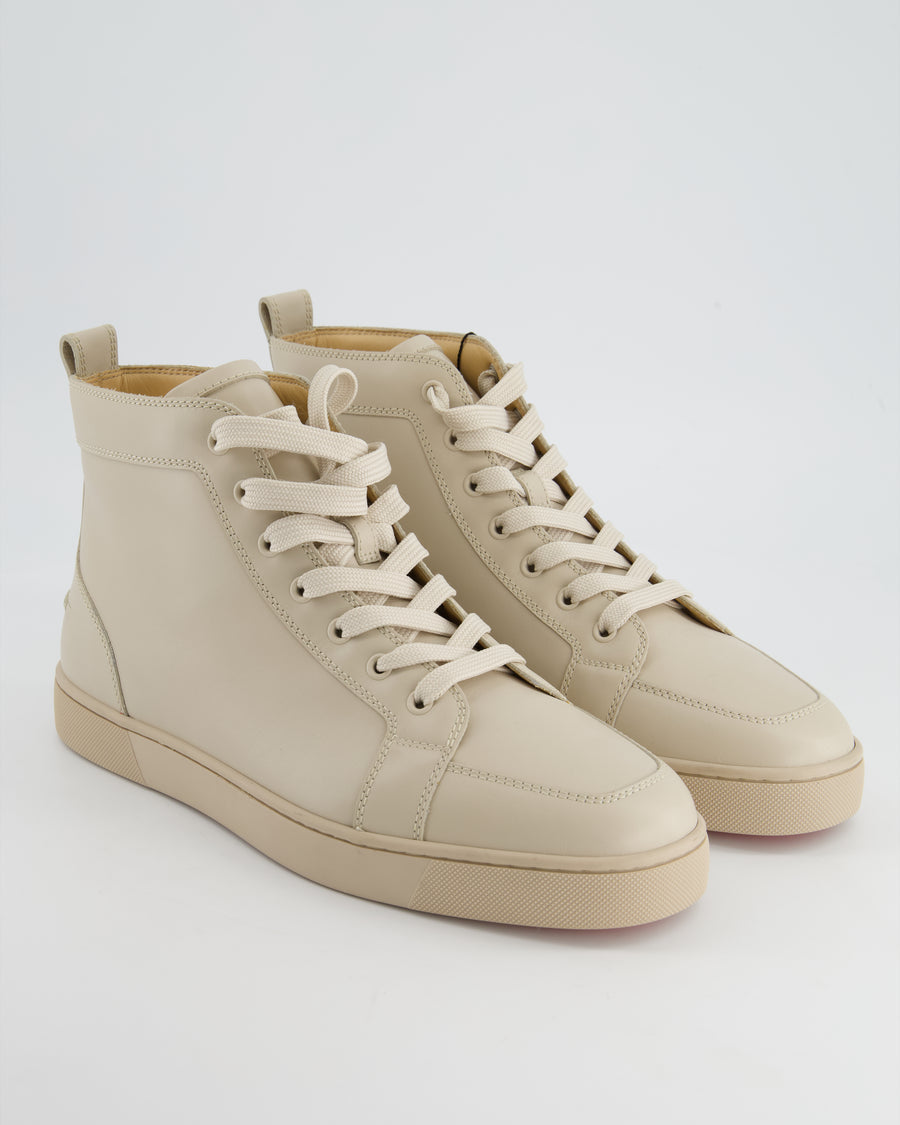 Christian Louboutin Beige Louis Orlato High-Top Trainer Size EU 44 - RRP £625