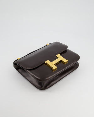 *FIRE PRICE* Hermès Vintage Constance 23cm in Brown Box Leather with Gold Hardware