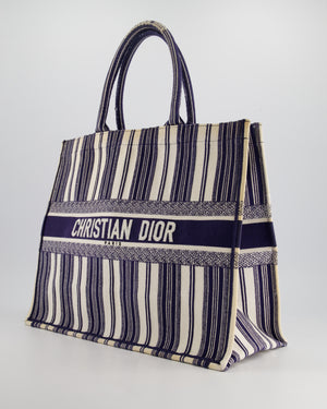 *FIRE PRICE* Christian Dior Navy 
White La Canvas Porto Cervo Edition Book Tote