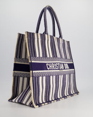 *FIRE PRICE* Christian Dior Navy 
White La Canvas Porto Cervo Edition Book Tote