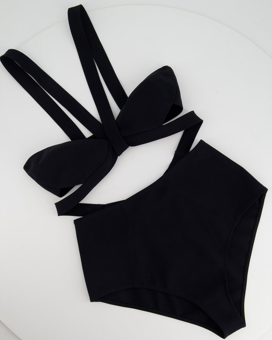 Alaïa Black Cut-Out Swimsuit FR 38 (UK 10) RRP £610