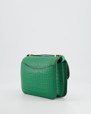 *STORE FRESH* Hermès Constance III Mini 18cm Bag in Cactus Alligator Mississippiensis Leather with Gold Hardware