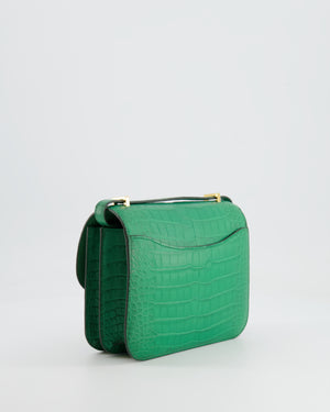 *STORE FRESH* Hermès Constance III Mini 18cm Bag in Cactus Alligator Mississippiensis Leather with Gold Hardware