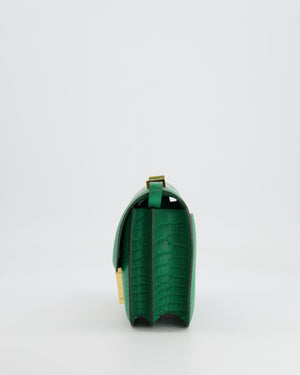 *STORE FRESH* Hermès Constance III Mini 18cm Bag in Cactus Alligator Mississippiensis Leather with Gold Hardware