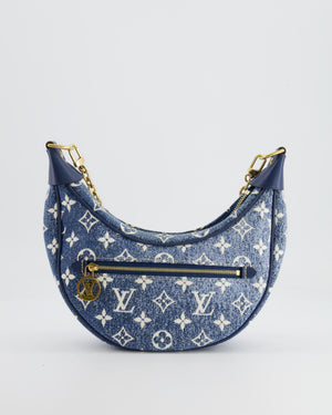 Louis Vuitton Navy Denim Monogram Loop Baguette Bag