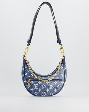 Louis Vuitton Navy Denim Monogram Loop Baguette Bag