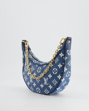 Louis Vuitton Navy Denim Monogram Loop Baguette Bag