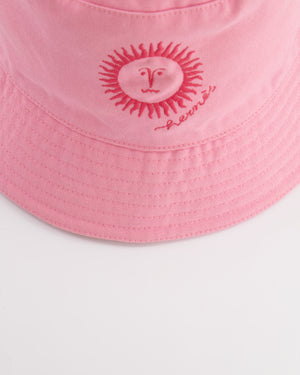 Hermès Pink Bucket Hat Gene Sunshine Size 55