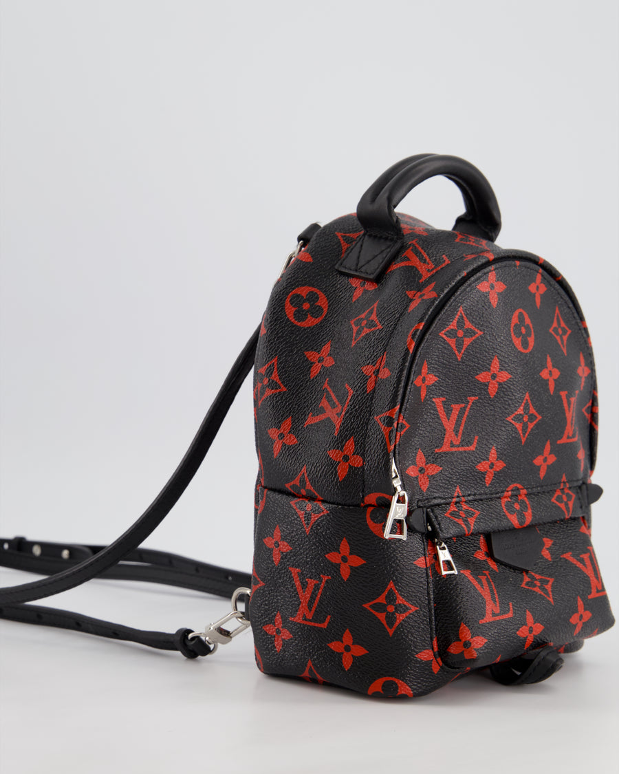 *LIMITED EDITION* Louis Vuitton Infrarouge Palm Springs Mini Backpack in Monogram Canvas with Silver Hardware