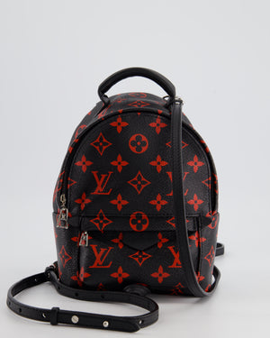 *LIMITED EDITION* Louis Vuitton Infrarouge Palm Springs Mini Backpack in Monogram Canvas with Silver Hardware