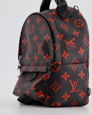 *LIMITED EDITION* Louis Vuitton Infrarouge Palm Springs Mini Backpack in Monogram Canvas with Silver Hardware