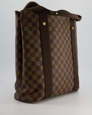 Louis Vuitton 2008 Cabas Beaubourg Tote Bag in Brown Damier Ebene and Gold Hardware