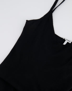 Loewe Black Ruffle Knit Convertible Midi Dress Size XS (UK 6) RRP £1,200