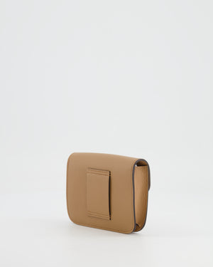 Hermès Constance Slim Belt Wallet Bag in Chai Evercolor Leather with Palladium Hardware