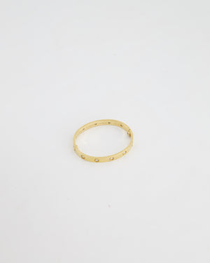 Cartier Yellow Gold Love Bangle with Ten Diamonds Size 16 RRP £13,800