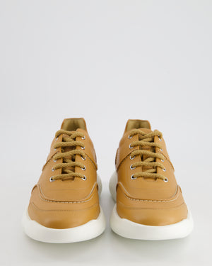 Hermès Brown Trainers with White Sole Detail Size EU 41