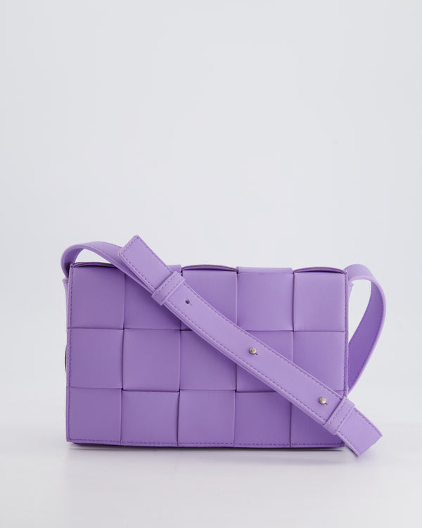 *RARE COLOUR* Bottega Veneta Lilac Small Cassette Intrecciato Cross-Body Bag RRP £1,970