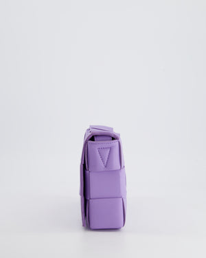 *RARE COLOUR* Bottega Veneta Lilac Small Cassette Intrecciato Cross-Body Bag RRP £1,970