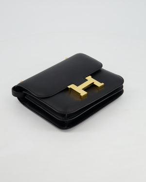 *FIRE PRICE* Hermès Constance Mini 18cm in Black Swift Leather with Gold Hardware