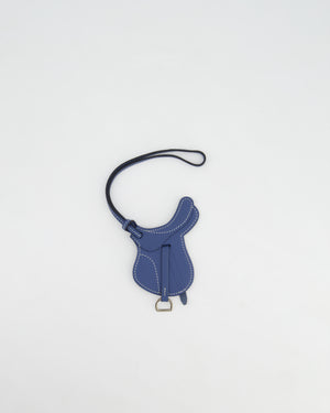 Hermès Bleu Agate Paddock Selle Bag Charm