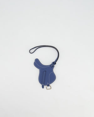 Hermès Bleu Agate Paddock Selle Bag Charm