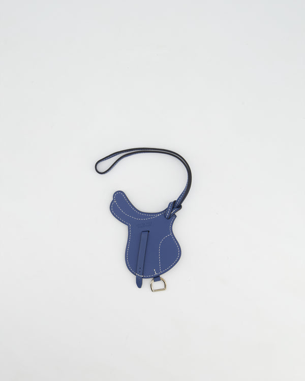 Hermès Bleu Agate Paddock Selle Bag Charm