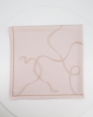 Cartier Pastel Pink Ribbon Scarf Size 90cm x 90cm