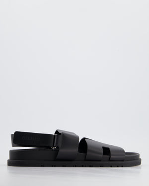 Hermès Black Genius Sandals In Black Leather Size EU 42 RRP £770