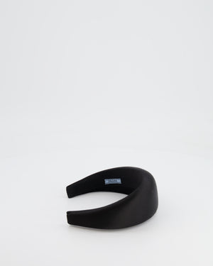 *HOT* Prada Black Satin Padded Headband