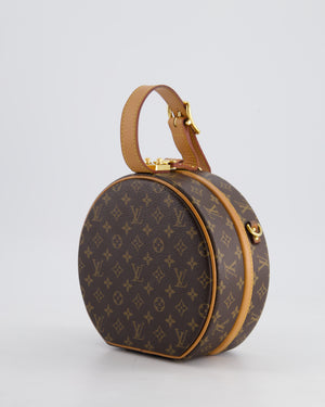 Louis Vuitton Monogram Canvas Petite Boite Chapeau Cross-Body Bag with Gold Hardware