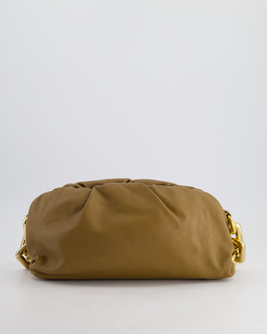 Bottega Veneta Brown Mud Chain Pouch Bag in Nappa Leather with Gold Hardware