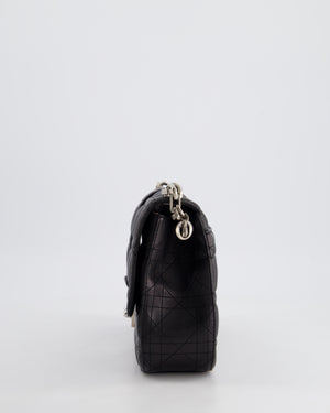 Christian Dior Black Cannage Miss Dior Leather Bag With Silver Hardware